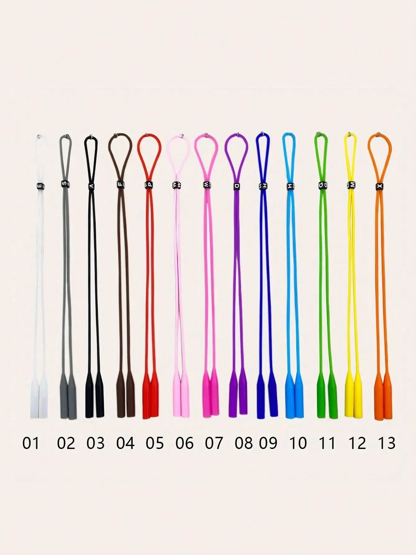 Elastische Silikon Brillenband Kette für Sonnenbrille sportlich und rutschfest-Yabubest - Home & More