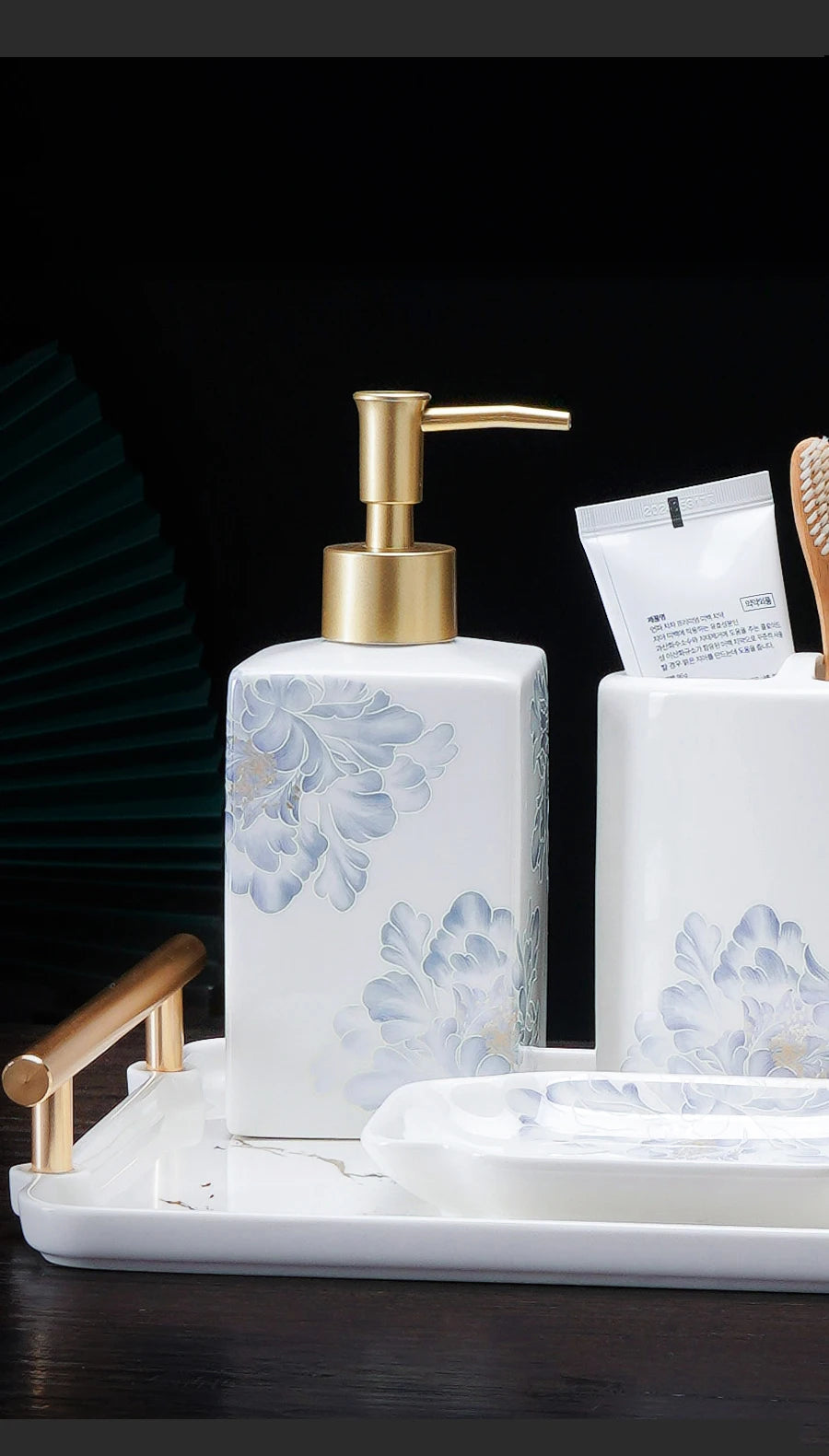 Keramik Seifenspender für Flüssigseife Badezimmer Accessoire