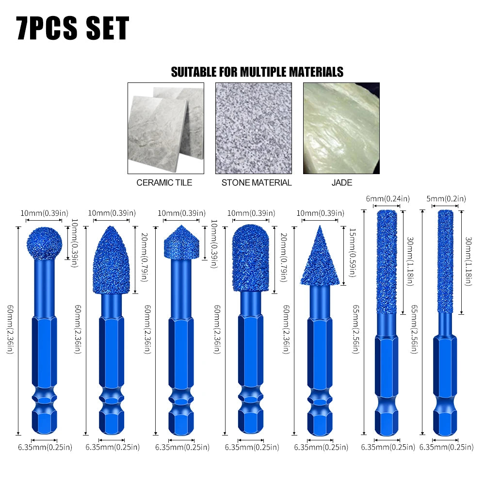 Schleifkopf mit sechseckigem Schaft für Marmorfliesen und Steine
