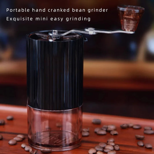 Leichte manuelle Kaffeemühle aus Edelstahl für unterwegs und Zuhause