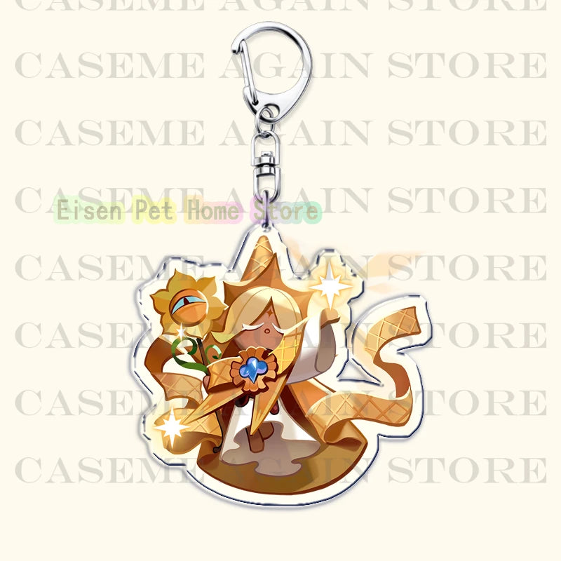 Trendy Cookie Run Schlüsselanhänger aus Metall für Fans und Geschenke