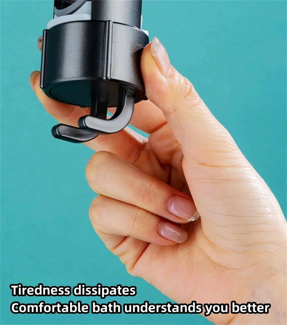 Einstellbarer Duschkopfhalter aus ABS Kunststoff mit Rotation und Schiene-Yabubest - Home & More