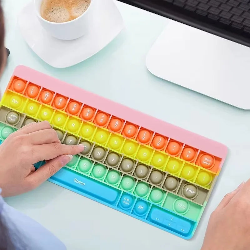 Tastatur Push Bubble Fidget Toy für Stressabbau und Entspannung