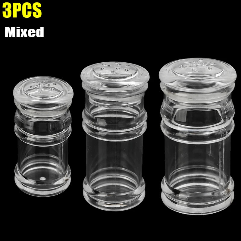 70 110 120 ml Acryl Gewürzgläser Salz Pfeffer Shaker Nachfüllbar