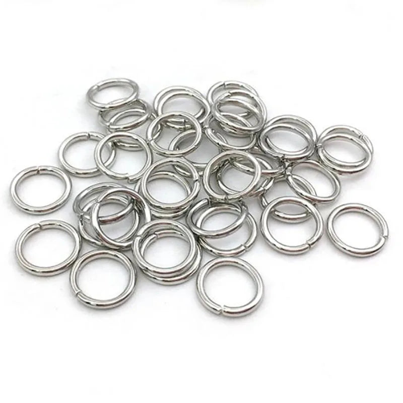 200 Teile Metall Jump Split Ringe 3-12mm für Schmuck DIY Zubehör