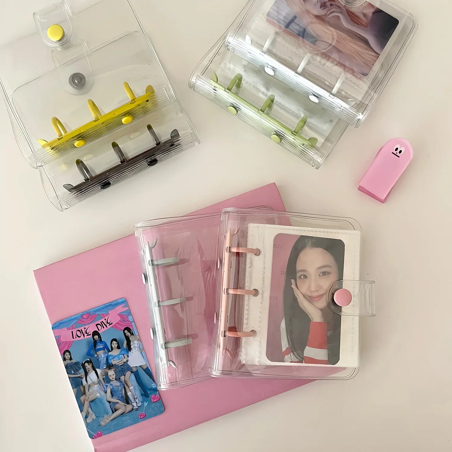 3-Zoll Kpop Fotokarten Sammelbuch und Binder für Idol Bilder Photocards