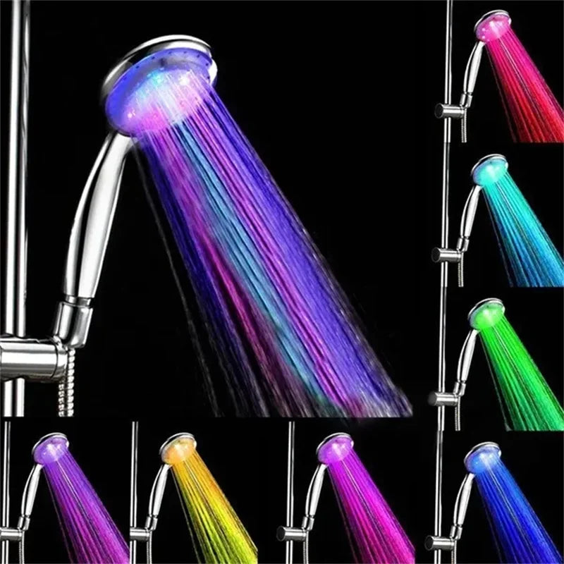 LED Duschkopf 7 Farben Regenbrause Wassersparend Einfach Montierbar