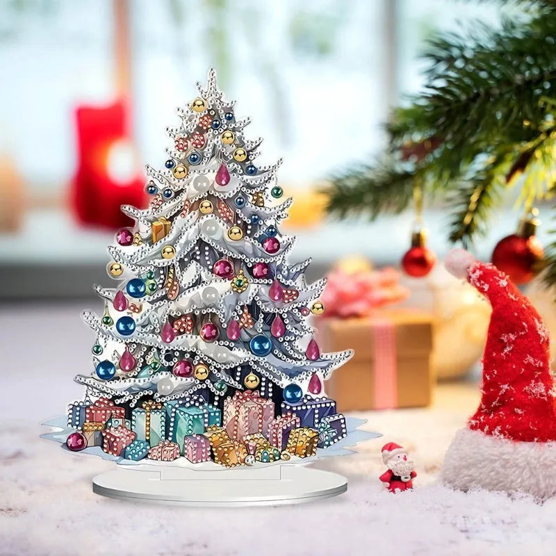 Dekorativer 2D Acryl Weihnachtsmann Schlitten für Outdoor und Party