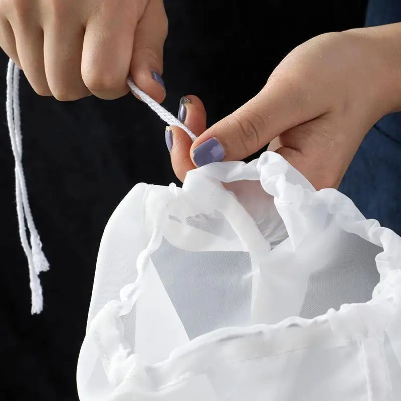 Wiederverwendbarer Nylon Filterbeutel für Tee Kaffee Öl und Lebensmittel