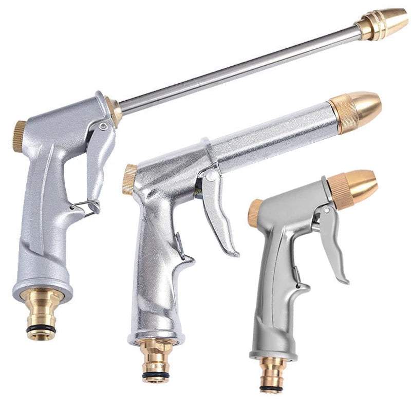 Korrosionsfreie Metall-Wasserpistole mit Verlängerter Düse – Hochdruck für Garten - Auto