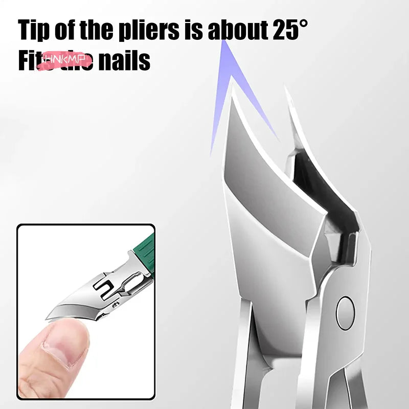Gebogener Nagelknipser aus Edelstahl spritzwassergeschuetzt Nagelhautentferner-Yabubest - Home & More