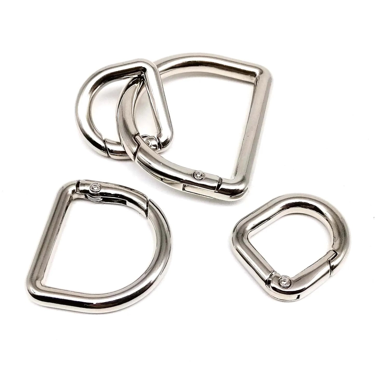 D-förmiger Federring Metall Schnappverschluss für Taschen Riemen Schlüssel