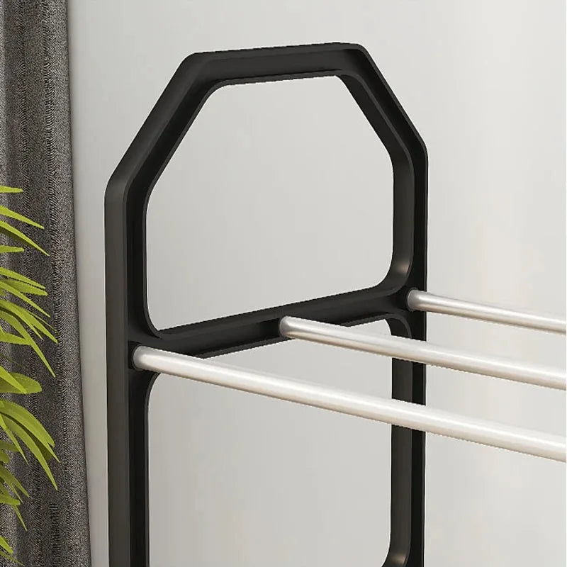 4-Boden Schuhregal Kunststoff Tür Lagerung Schuhständer Multifunktional