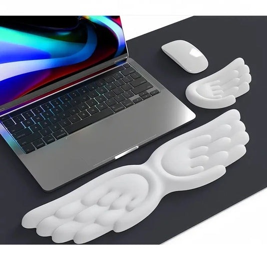 Ergonomisches Mauspad Set mit rutschfester Handballenauflage für Büro und Gaming