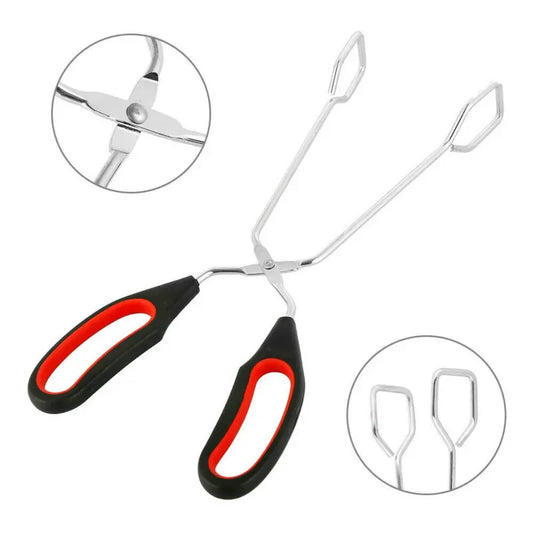 Grillzange mit verlängertem Griff für sicheres Grillen