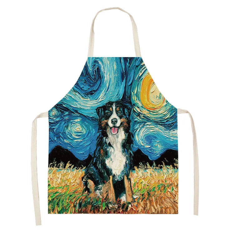 Hochwertige Baumwoll-Leinen Schürze für Reinigung und Haushalt