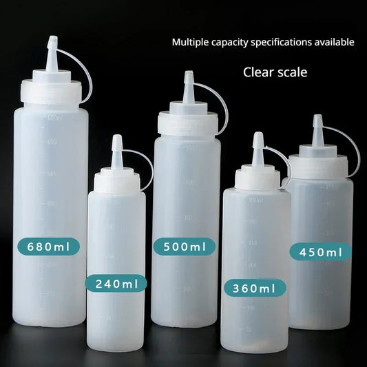 Auslaufsichere Squeeze Flasche für Ketchup Öl Sauce 250-680ml
