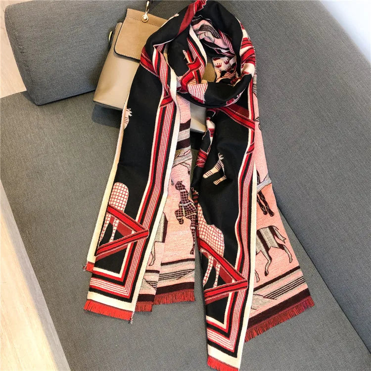 Luxuriöser Kaschmir-Gefühl Schal für Frauen im Herbst/Winter-Yabubest - Home & More