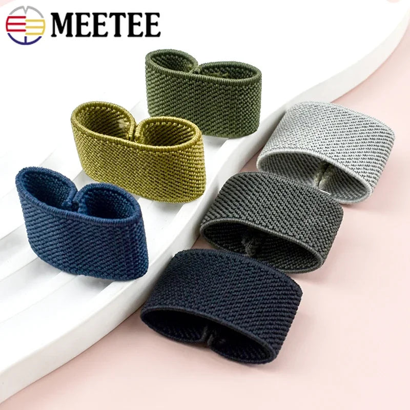 5-50 Stück Nylon Elastische Gürtel Schlaufen Clips Schnallen DIY Zubehör