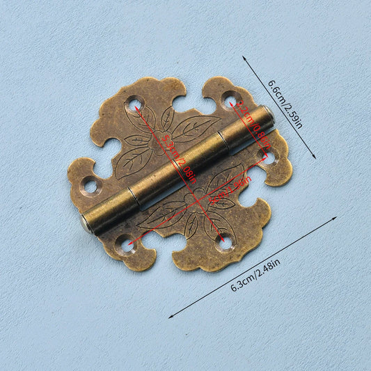 Kupfer Antik-Eisenblech Scharnier für Kleiderschrank Möbelbox 8x8cm