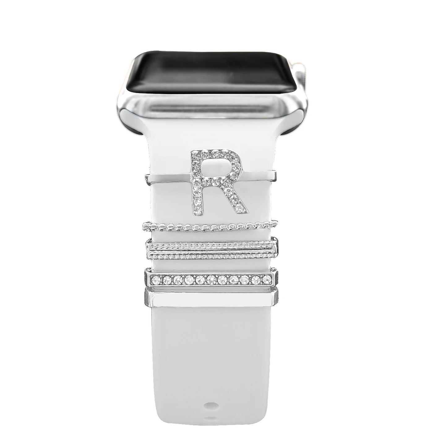 Dekoration für Apple Watch Band Ultra2 10 9 8 Diamant Schmuck Armband Zubehör für Samsung/Huawei Uhr 20/22mm Armband Charms-Yabubest - Home & More
