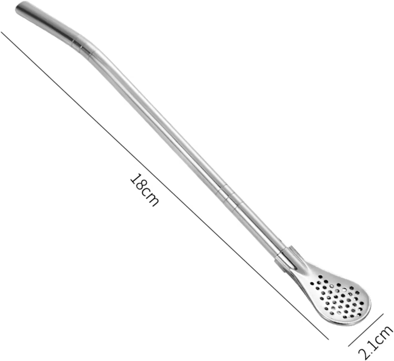 Wiederverwendbare Edelstahl Trinkhalme mit Filter und Reinigungsbürste