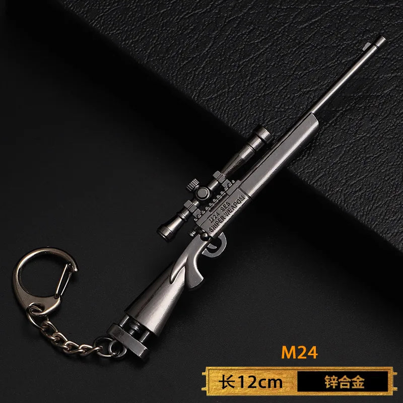 Spielzeugpistole Schlüsselanhänger aus Metall als Geschenk für Männer Jungen