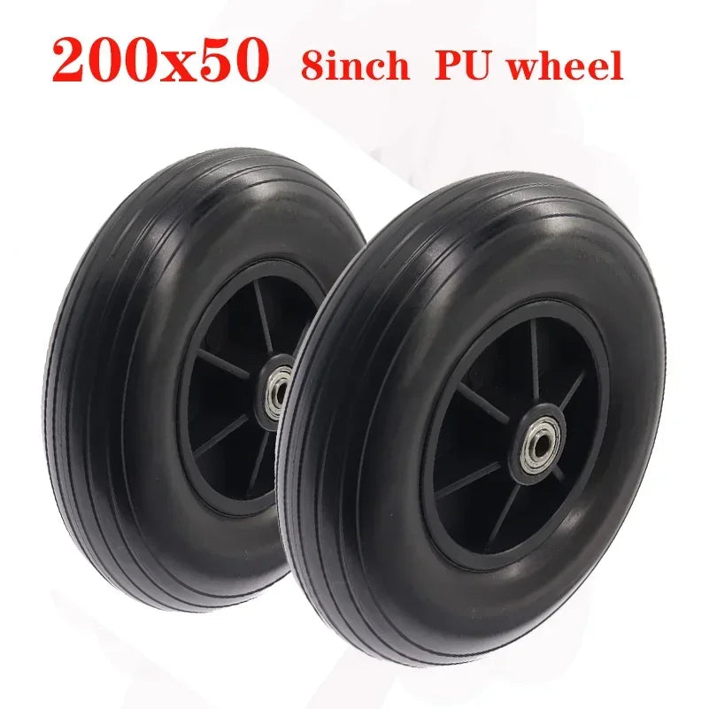 8 Zoll PU Vollradreifen für Rollstuhl Universal Vorderrad