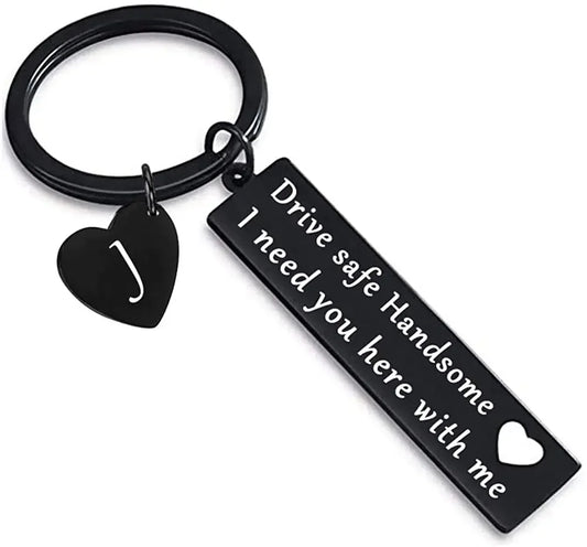 Drive Safe Schlüsselanhänger mit Buchstaben Geschenk für Paare - Liebhaber