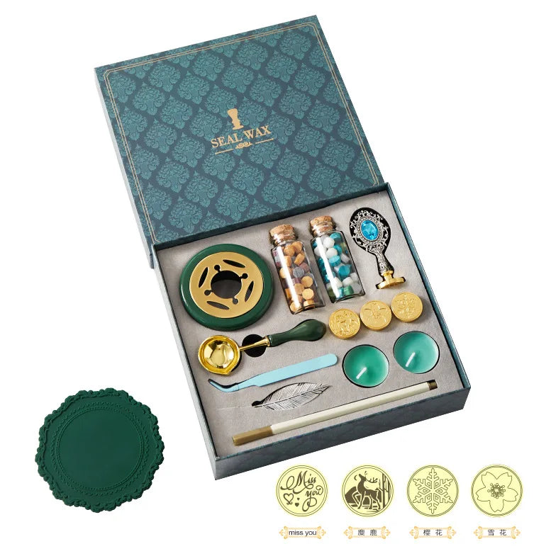 Wachssiegel Stempel Set für kreative Projekte und besondere Anlässe