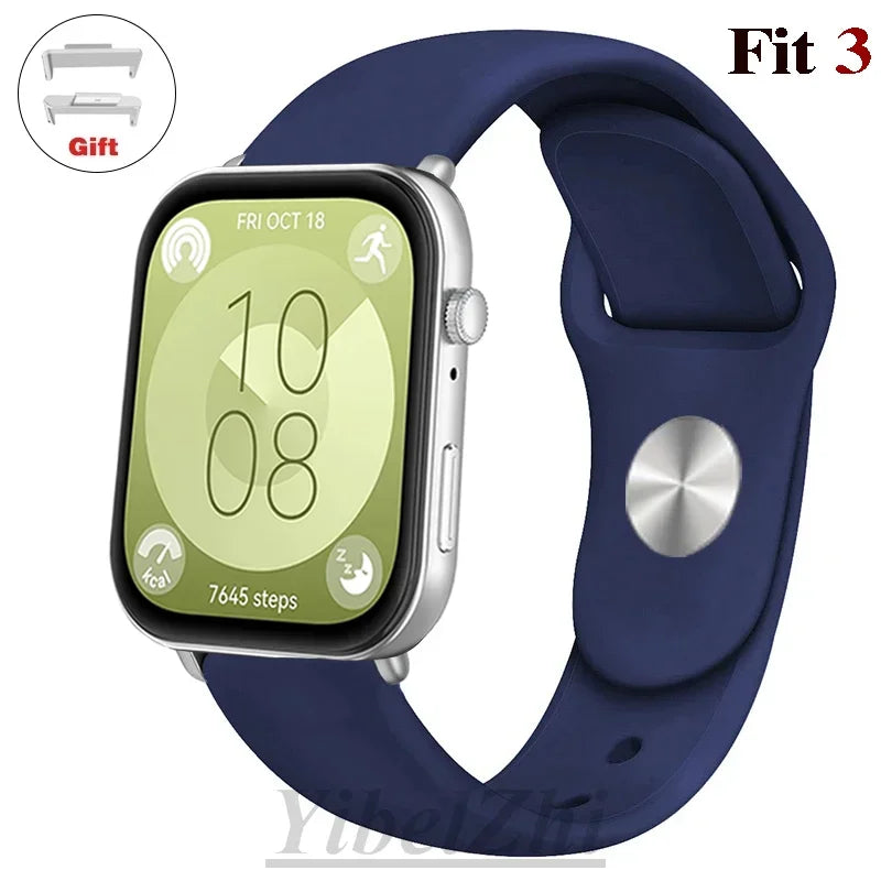 Wasserdichtes Silikonband in diversen Farben – perfekt für Huawei Watch FIT 3 - FIT 2