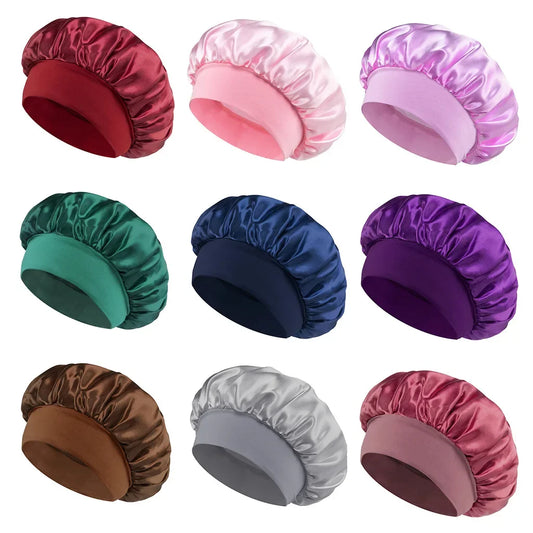 Elegante Satin-Haube für Damen – sanfter Haarsschutz - Komfort allzeit
