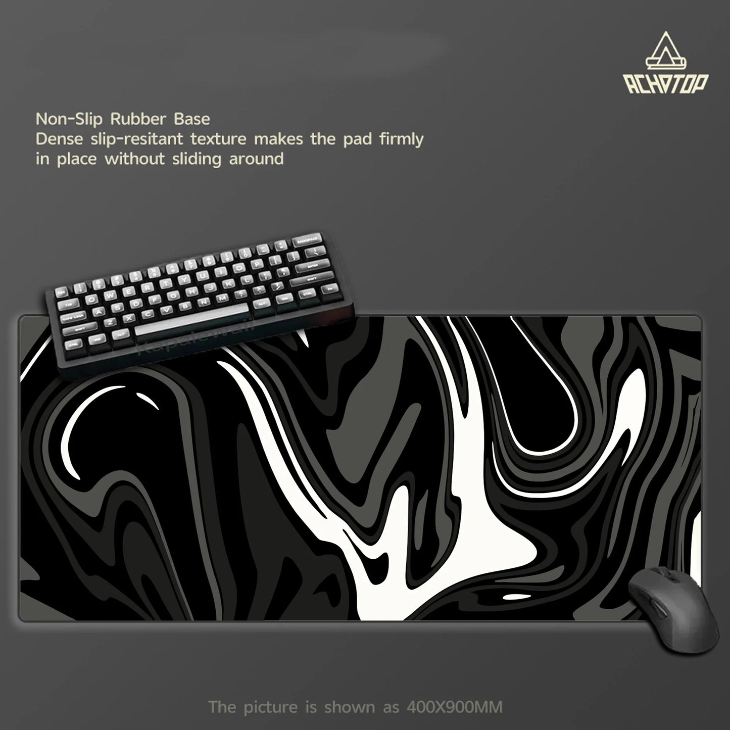 Großes Gaming Mauspad Strata Liquid Line Rutschfest Schreibtischunterlage