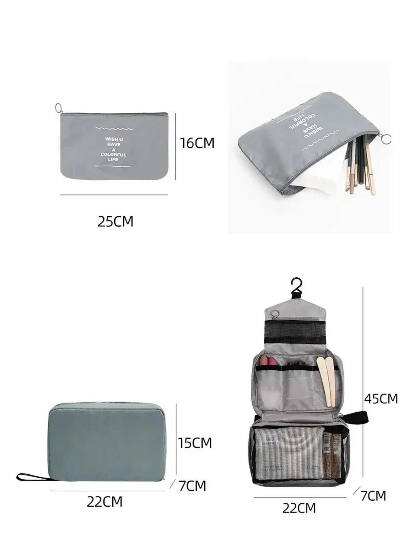 Praktisches 10-teiliges Reiseorganizer Set für Ordnung im Gepäck