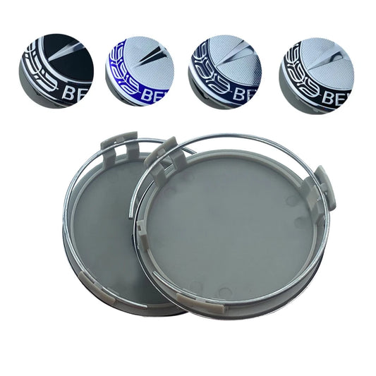 4er Set 75mm Radkappen für Auto Felgen - Styling Nabenkappen Zubehör