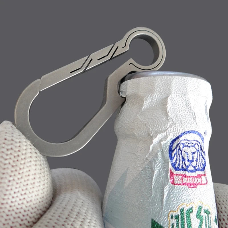 Edelstahl Schlüsselclip Molle Gürtel Schlüsselanhänger Outdoor Anti-Lost