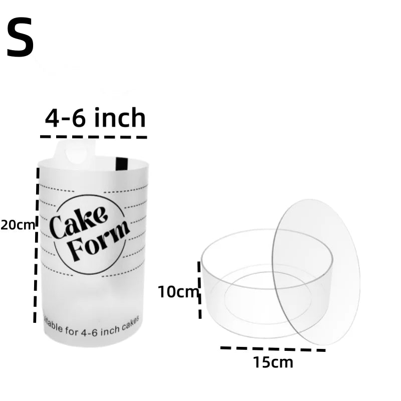 Einstellbarer Rund Kuchenring aus Kunststoff zum Backen