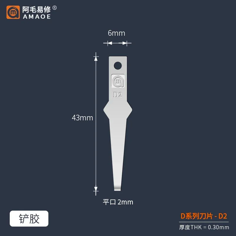 Rutschfeste Metall Skalpell Klingen Werkzeug für PCB Kleber Reparatur