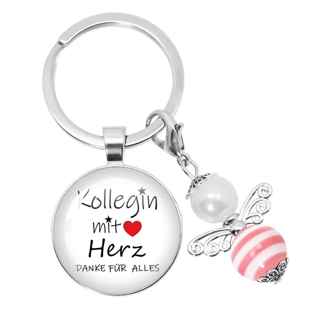 Personalisierbarer runder Schlüsselanhänger für besondere Anlässe