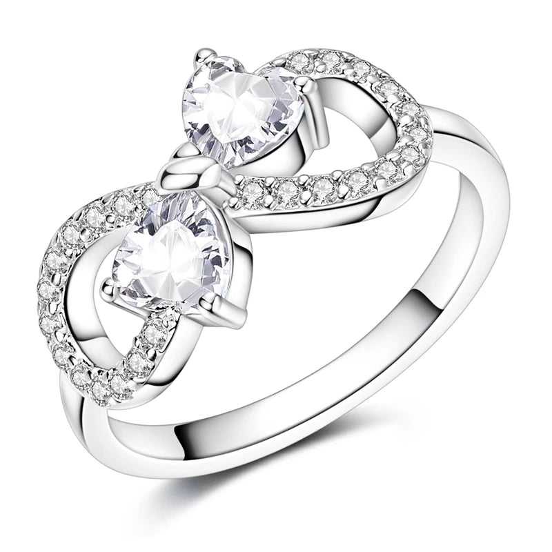 Funkelnder 925 Silber Ring mit Zirkon – Edle Designs für Frauen