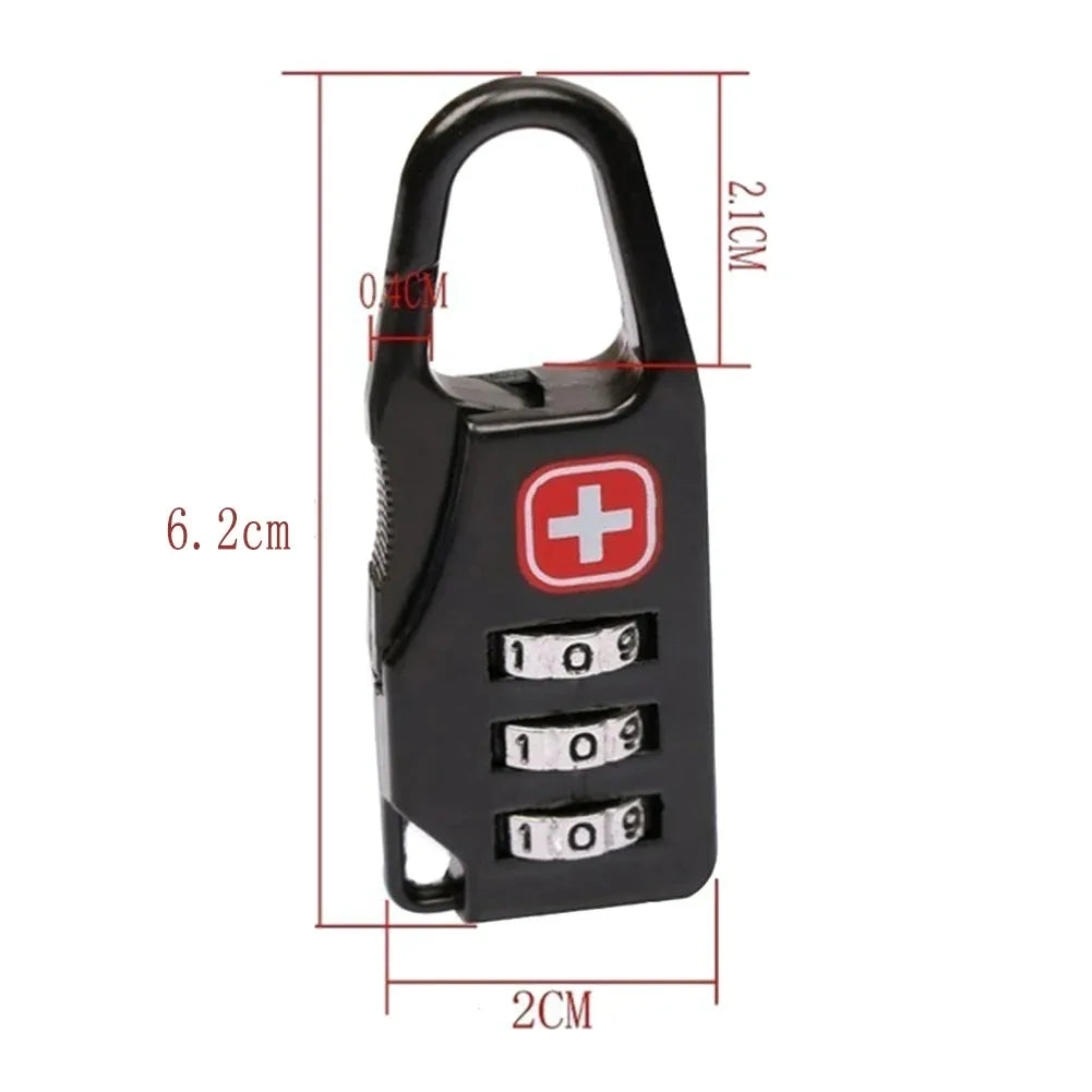1-5x Reise Zahlenschloss Vorhängeschloss Gepäck Rucksack Koffer Code Schloss