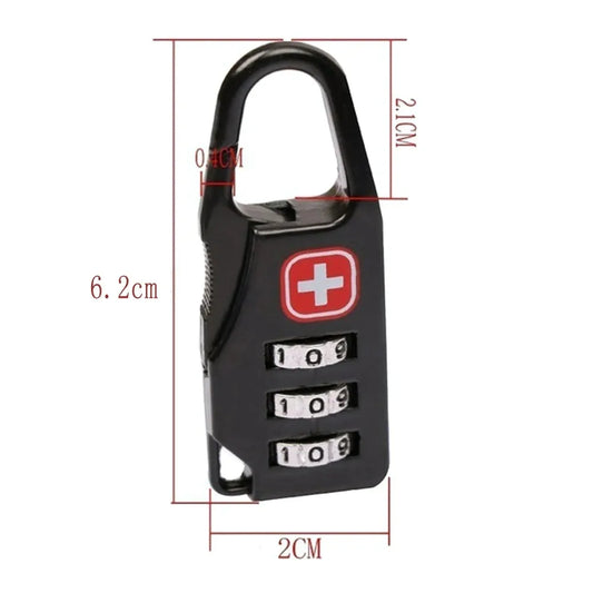 1-5x Reise Zahlenschloss Vorhängeschloss Gepäck Rucksack Koffer Code Schloss