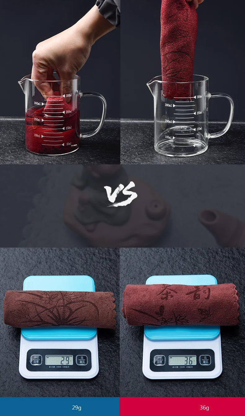 Saugfähiges Rotes Küchengeschirrtuch aus Faser-Yabubestshop