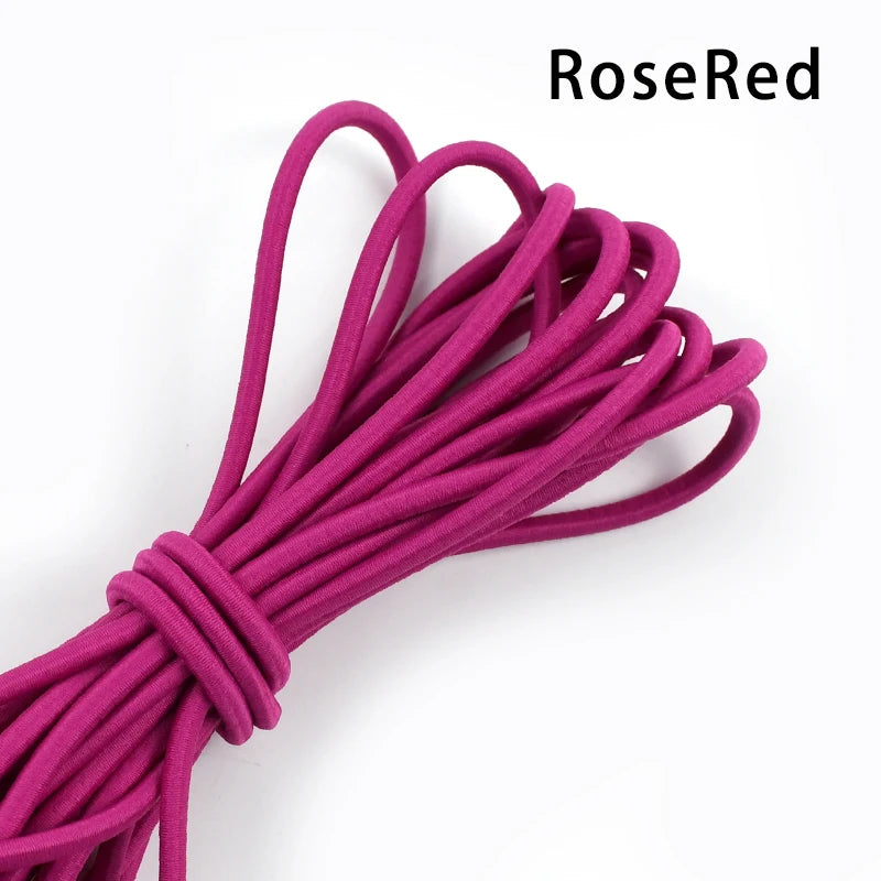 Flexibles 4mm Gummiband für DIY Kleidung, Haarbänder, Nähen