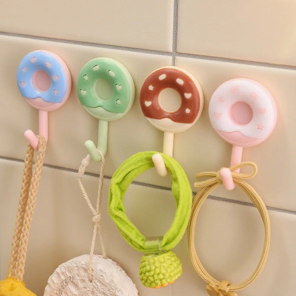 Niedliche Donut Wandhaken selbstklebend – Wasserdicht - Vielseitig für Zuhause