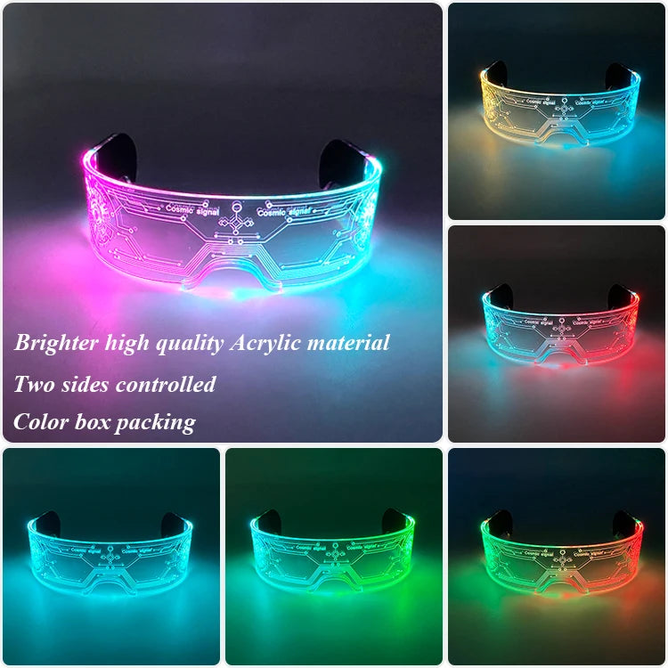 Leuchtende LED Partybrille mit Farbwechsel für unvergessliche Feste
