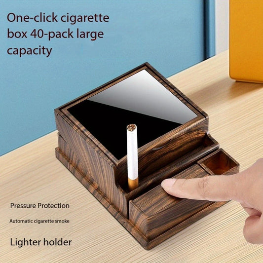 Retro Zigarettenetui mit feuchtigkeitsbeständigem Schutz für 40 Stück