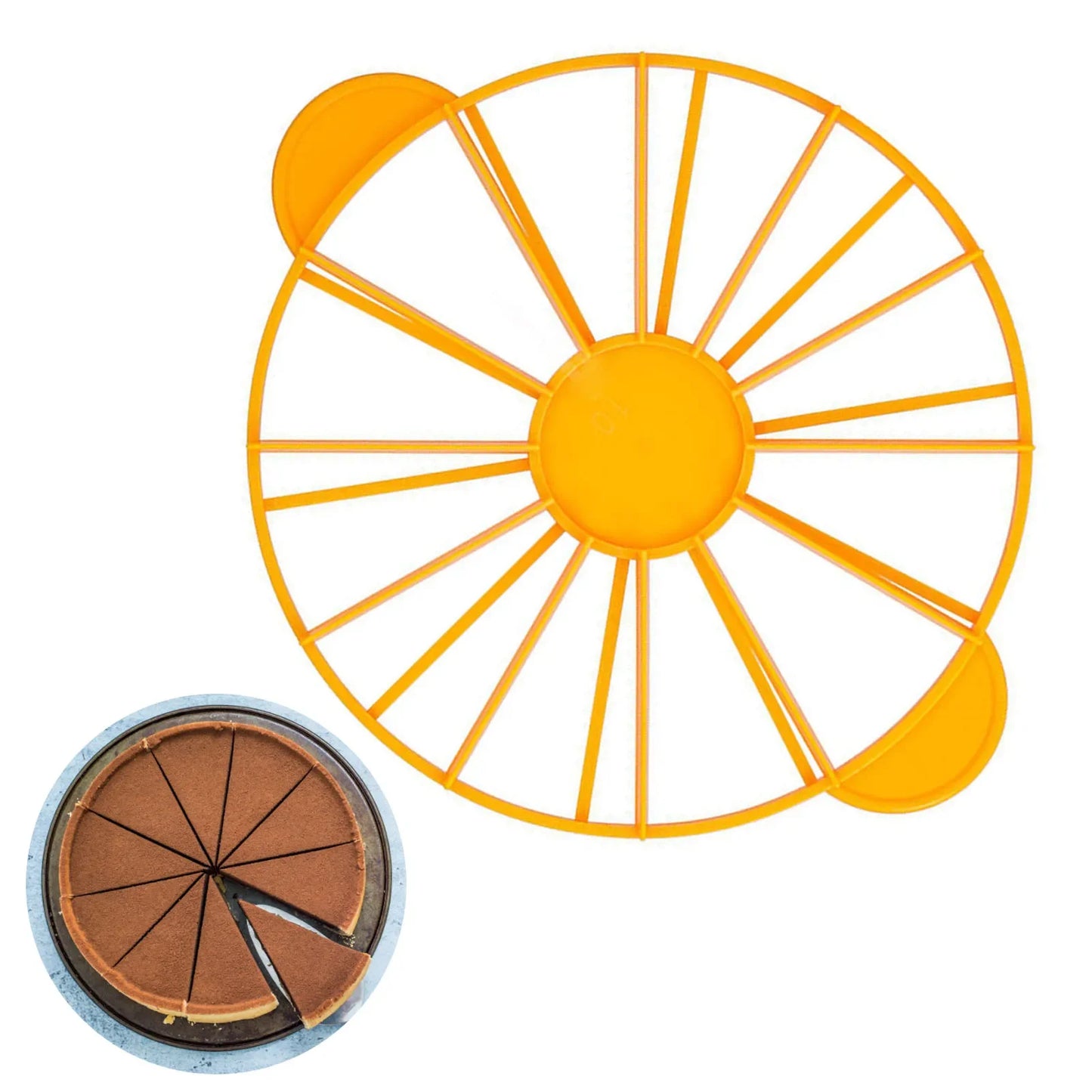 Tortenmarkierer rund 10 12 Portionen Kuchen gleichmaessig teilen