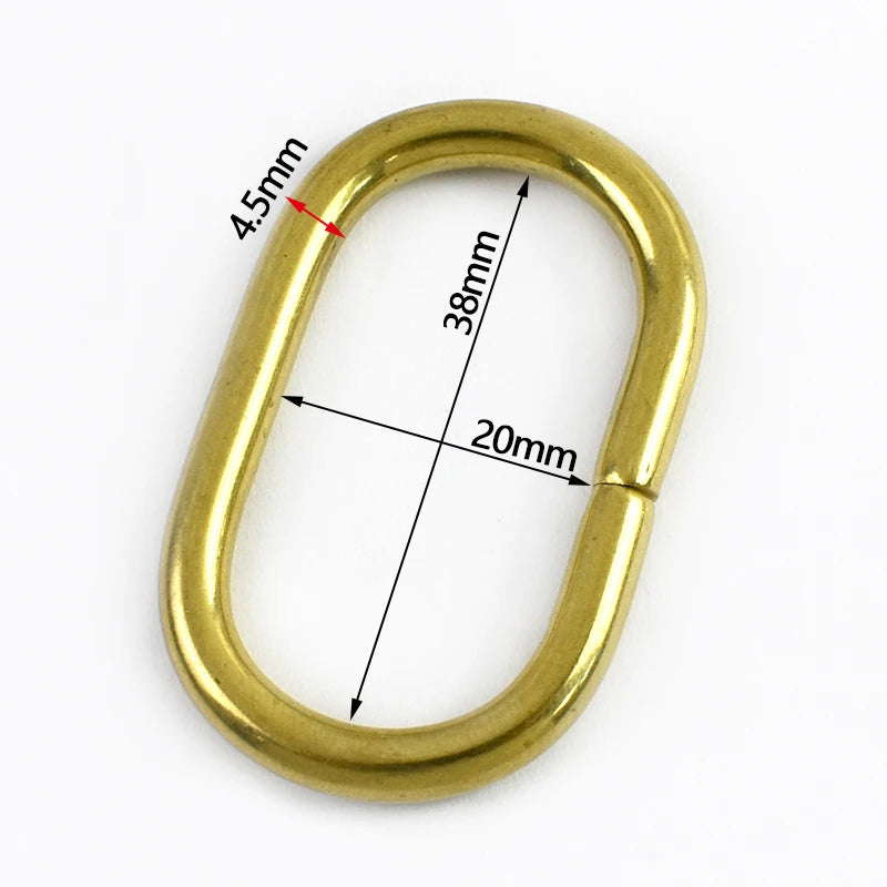 Metall O Ring Schnalle oval 2 bis 10 Stück für Taschen Gürtel Karabiner