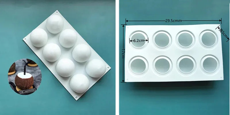 Fruchtige Silikon Backform für Mousse und Desserts